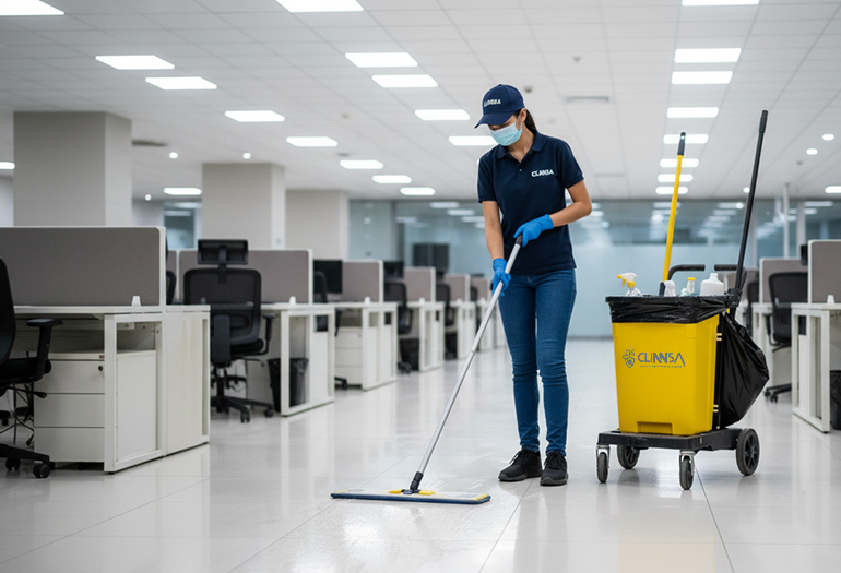 Equipo de limpieza de oficinas Clinnsa
